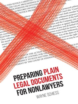 cover image of Preparing Plain Legal Documents for Nonlawyers